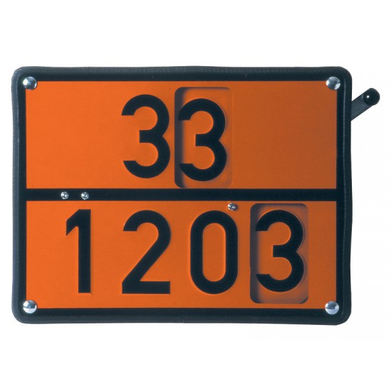 ADR Orange Plate Changeable Number 33/1203 - 30/1202