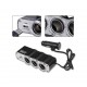 3 Çıkışlı 12/24 Volt Oto Çakmaklık Çoklayıcı + 1 USB Çıkışlı