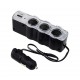 3 Çıkışlı 12/24 Volt Oto Çakmaklık Çoklayıcı + 1 USB Çıkışlı
