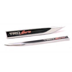 TRD Sports Logo Bıçak Arma Metal İkili Set