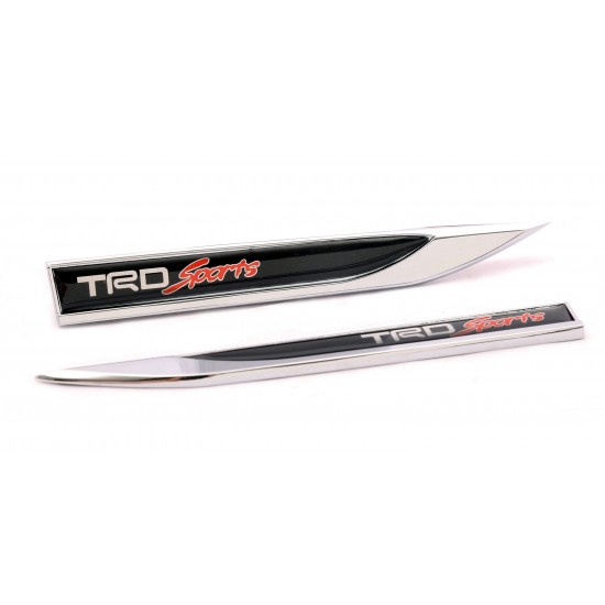 TRD Sports Logo Bıçak Arma Metal İkili Set