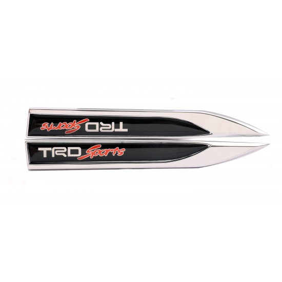 TRD Sports Logo Bıçak Arma Metal İkili Set