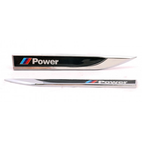 Power Logo Bıçak Arma Metal İkili Set