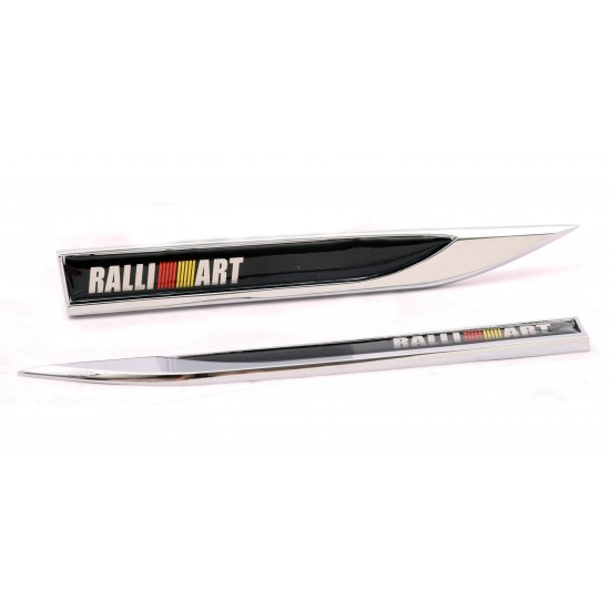 Rally Art Logo Bıçak Arma Metal İkili Set
