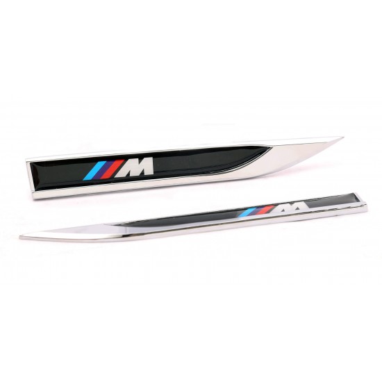 BMW M Logo Bıçak Arma Metal İkili Set