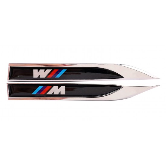 BMW M Logo Bıçak Arma Metal İkili Set