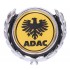 Çelenkli Döküm ADAC Krom Arma - Siyah