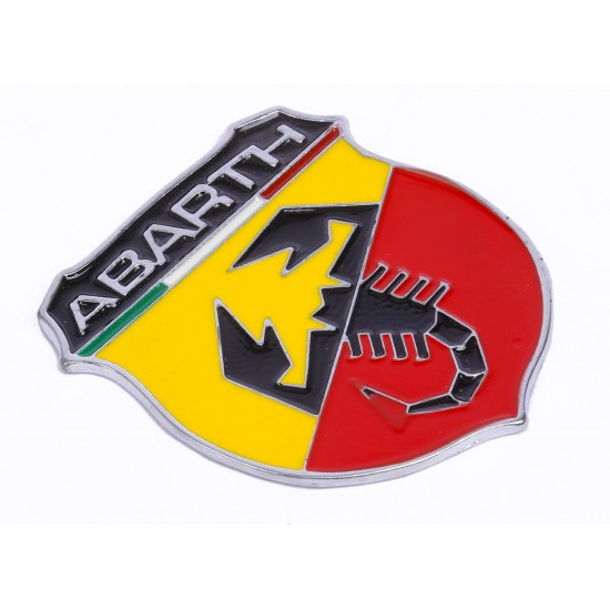 Döküm ABARTH Krom Arma - Renkli