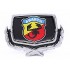 Çelenkli Döküm ABARTH Krom Arma - Siyah