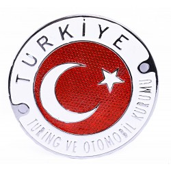 Büyük Boy Döküm Türkiye Turing ve Otomobil Kurumu Krom Arma