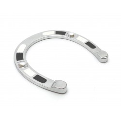 Büyük Boy Nal Arma - Döküm At Nalı Krom Panjur Arma - Siyah Beyaz