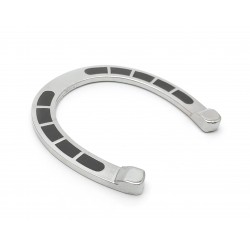 Büyük Boy Nal Arma - Döküm At Nalı Krom Panjur Arma - Siyah