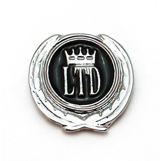 2li Mini Boy Düğme Arma - Döküm LTD Krom Düğme Arma - Siyah