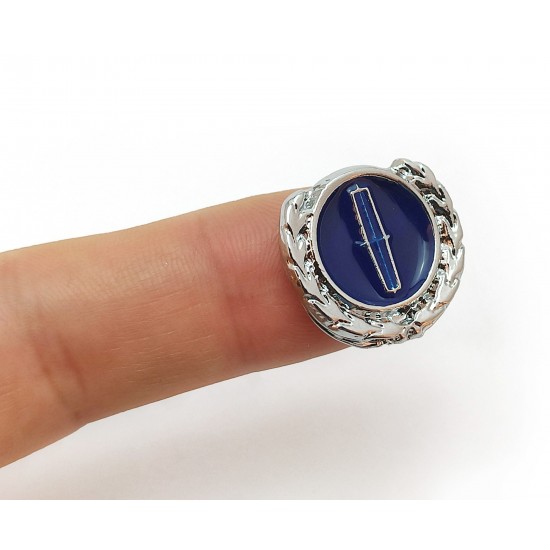 2li Mini Boy Düğme Arma - Döküm Çelenk Krom Düğme Arma - Lacivert