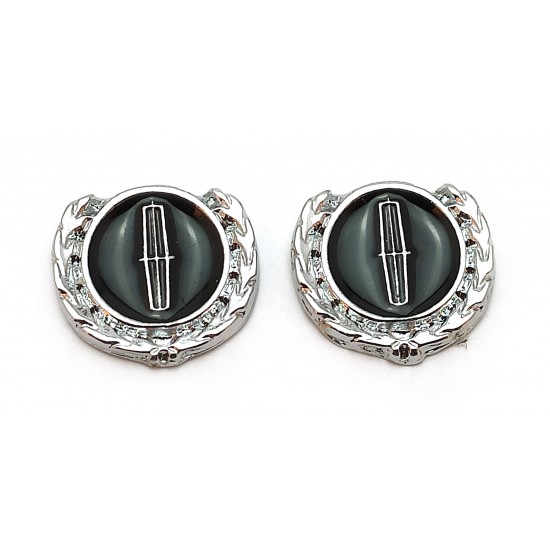 2li Mini Boy Düğme Arma - Döküm Çelenk Krom Düğme Arma - Siyah