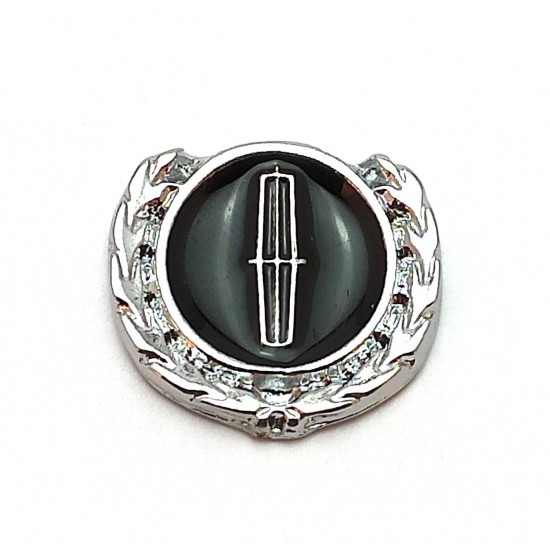 2li Mini Boy Düğme Arma - Döküm Çelenk Krom Düğme Arma - Siyah