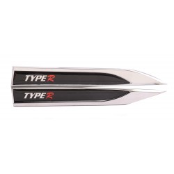 TypeR Logo Bıçak Arma Metal İkili Set