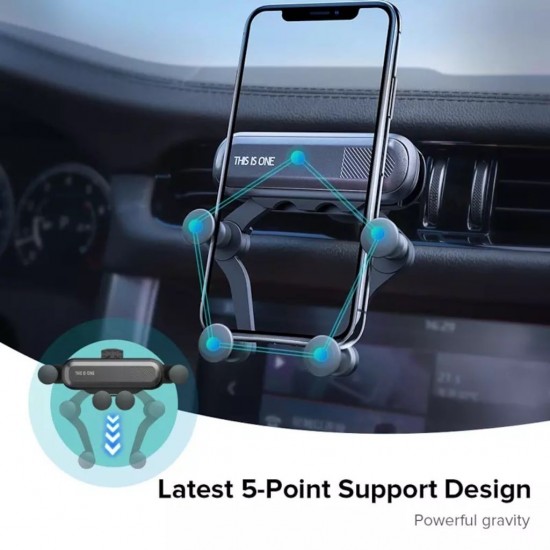 Ahtapot Tip Havalandırma Oto Araba Araç Telefon Tutacağı - Gri