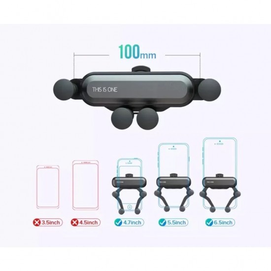 Ahtapot Tip Havalandırma Oto Araba Araç Telefon Tutacağı - Gri