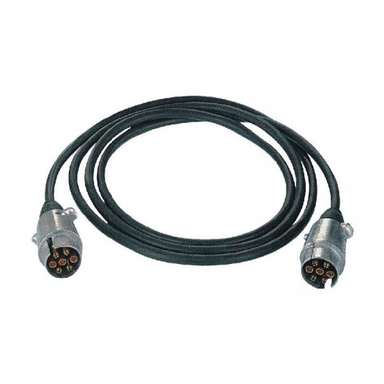 Elektrik Kablosu 7 Pin S Tip Lastikli Düz Kablo 24V 3M