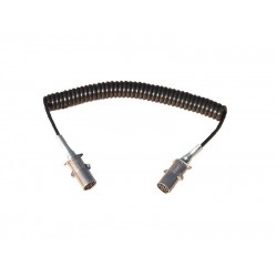 Adaptör Elektrik Kablosu 7 Pin N Tip Lastikli 2 Metal Fişli Düz Kablo 24V 3M