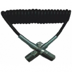 Elektrik Kablosu Ağır İş 7 Pin / 2 Metal Fişli / 2 Ucu Kancalı / Düz Yaylı 24V 3M