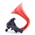 Havalı Korna Tek Korna UNICHORN 24V - Kırmızı Boyalı