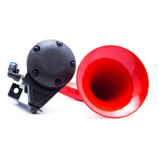 Havalı Korna Tek Korna UNICHORN 24V - Kırmızı Boyalı