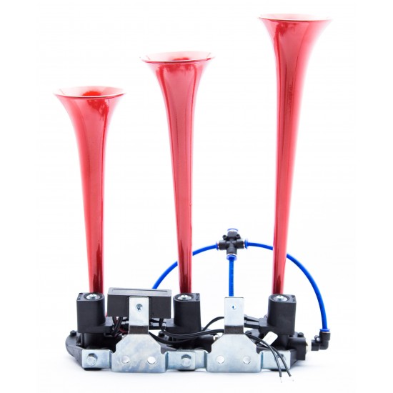 Air Dali Dali Korna 3 Boru 24V - Kırmızı Boyalı