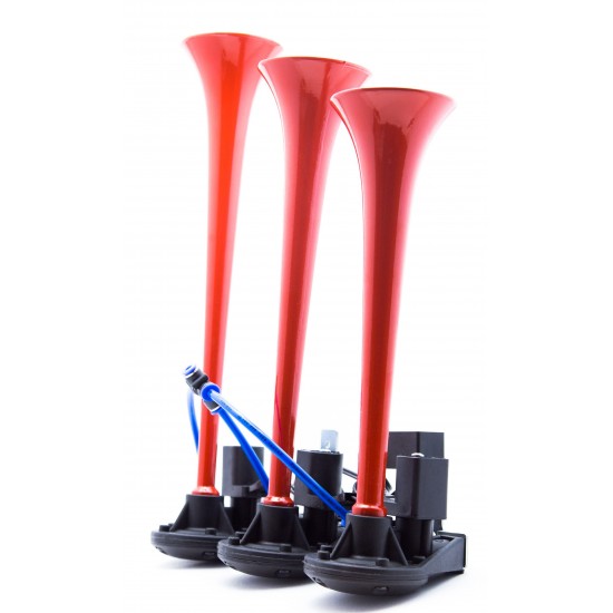 Air Dali Dali Korna 3 Boru 24V - Kırmızı Boyalı