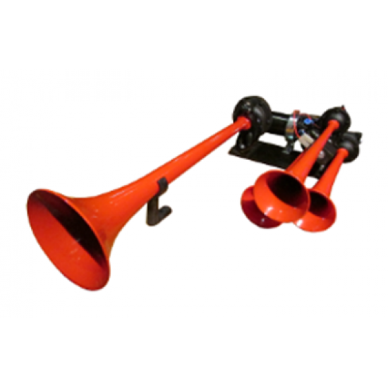 4 Borulu Boyalı Süper Yankılı Magirus Havalı Korna 24V