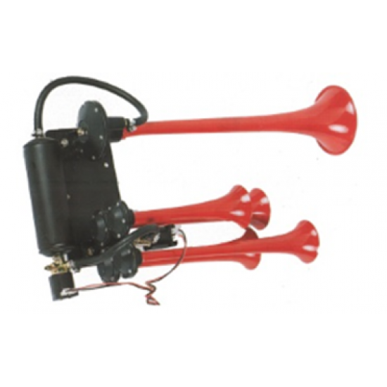 5 Borulu Boyalı Süper Yankılı Magirus Havalı Korna 24V