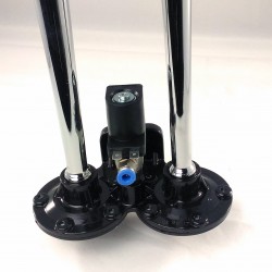 Büyük 2 Borulu Havalı Korna Melodili 12V (Tren Kornası, Siyah)