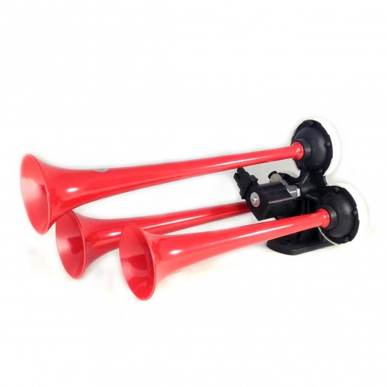 3 Borulu Düz Sesli Havalı Korna 12V