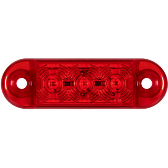 Otomatik Parmak Led Lamba 10 cm 3 Led 12V / 24V Kırmızı