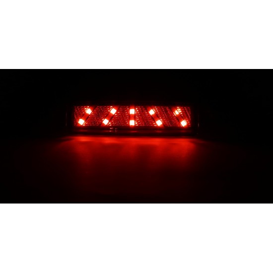 Otomatik Parmak Led Lamba 10 cm 10 Led 12V / 24V Kırmızı
