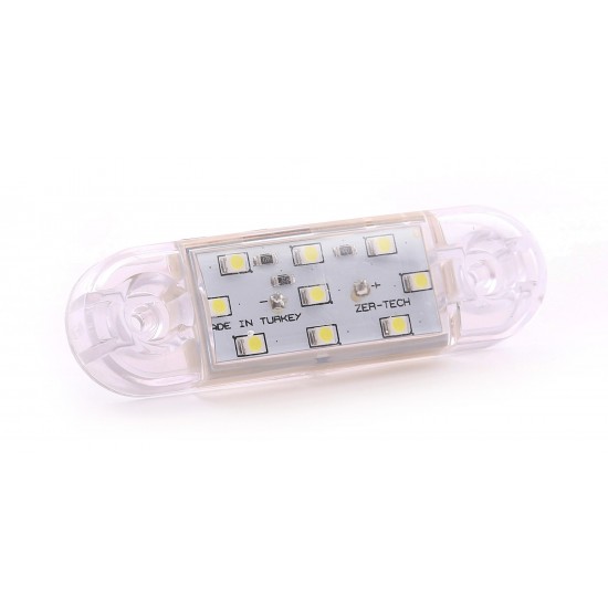 Otomatik Parmak Led Lamba 8.5 cm 9 Led 12V / 24V Beyaz