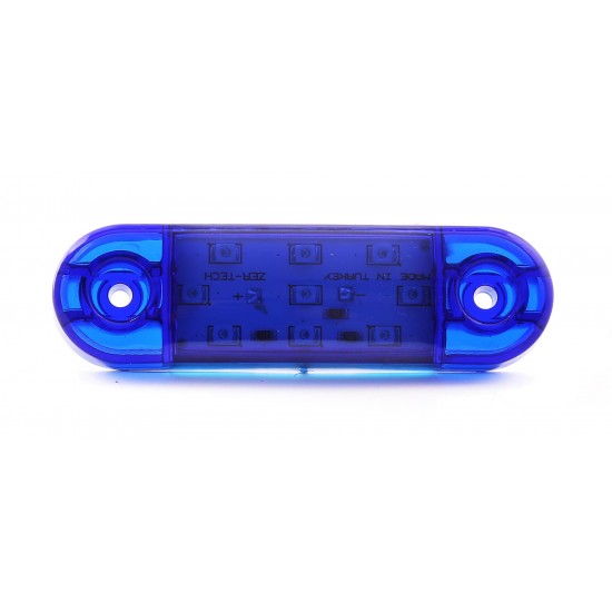 Auto Finger Led Lamp 8.5 cm 9 Led 12V / 24V Blue