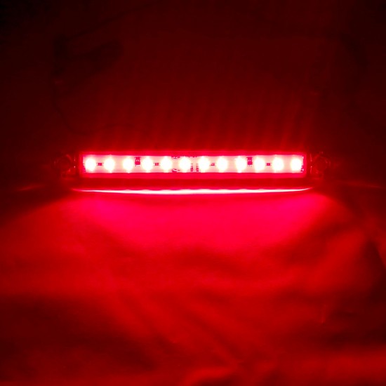 Auto Finger Led Lamp 18 cm 12 Led 12V / 24V Red