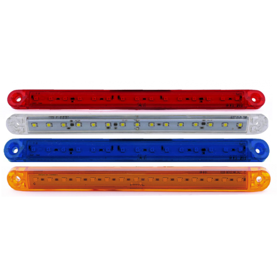 Otomatik Parmak Flaşlı Led Lamba 24 cm 15 Led 12V / 24V Mavi