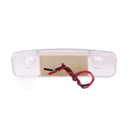 Yan İşaret Led Römork Etek Lambası 11.5 cm 12 Led 12V / 24V Beyaz