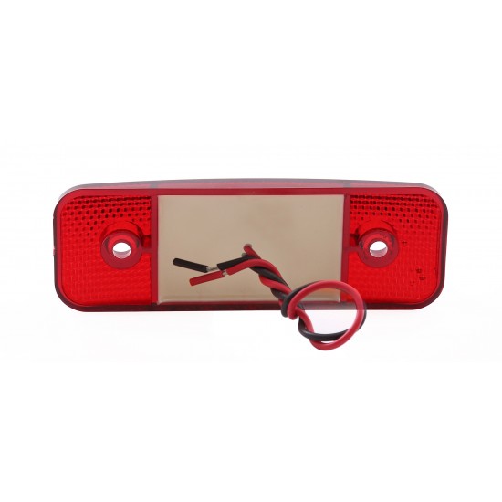 Yan İşaret Led Römork Etek Lambası 11.5 cm 9 Led 12V / 24V Kırmızı
