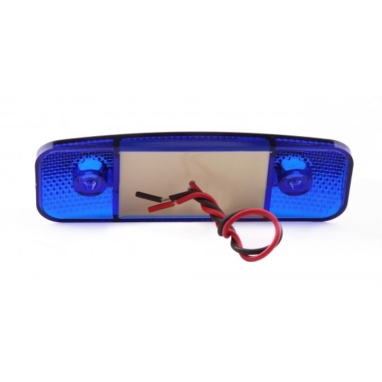 Yan İşaret Led Römork Etek Lambası 11.5 cm 9 Led 12V / 24V Mavi
