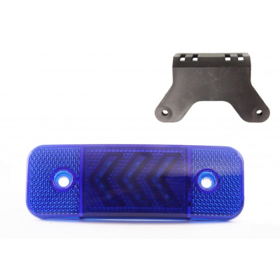 Yan İşaret Led Römork Etek Lambası 11.5 cm 12 Led 12V / 24V Mavi