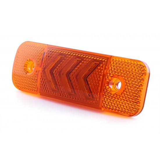 Yan İşaret Led Römork Etek Lambası 11.5 cm 12 Led 12V / 24V Sarı