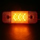 Yan İşaret Led Römork Etek Lambası 11.5 cm 12 Led 12V / 24V Sarı