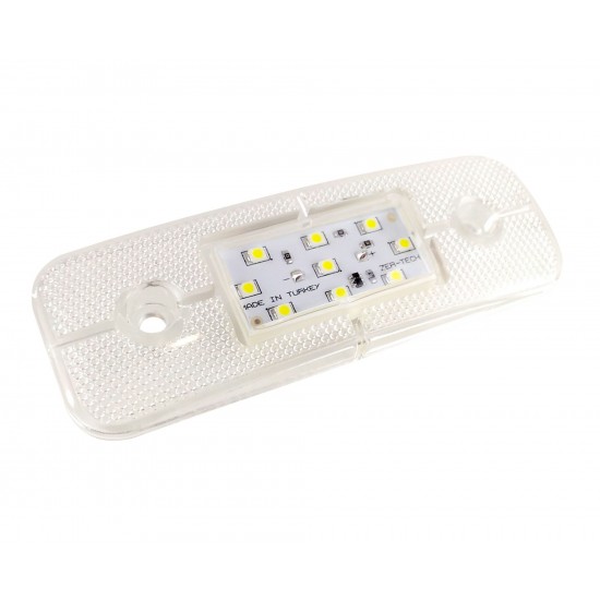 Yan İşaret Led Römork Etek Lambası 11.5 cm 9 Led 12V / 24V Beyaz