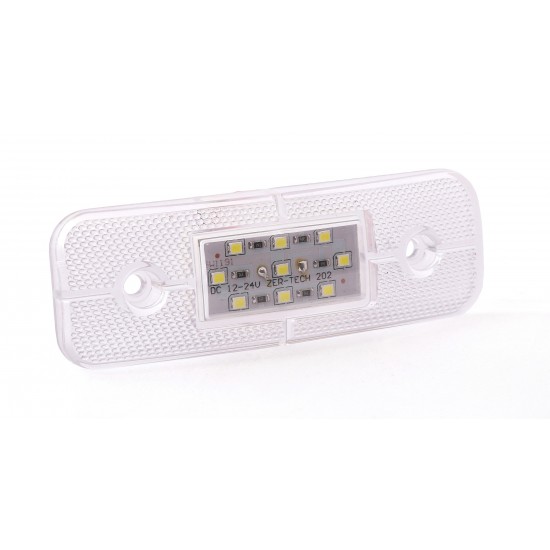 Yan İşaret Led Römork Etek Lambası 11.5 cm 9 Led 12V / 24V Beyaz