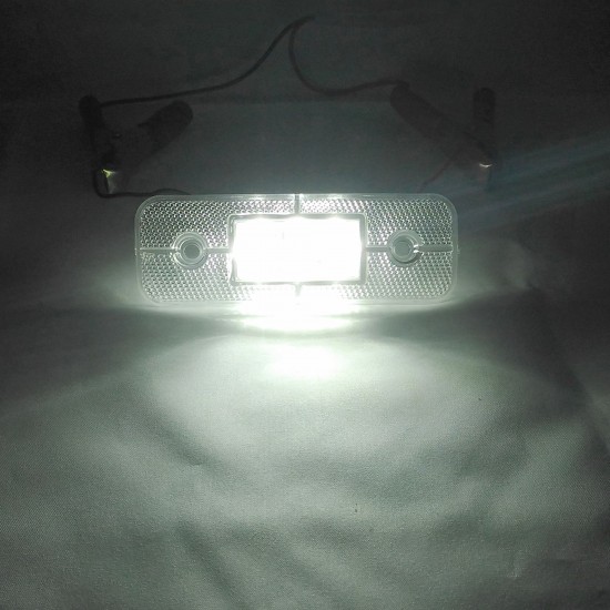 Yan İşaret Led Römork Etek Lambası 11.5 cm 9 Led 12V / 24V Beyaz