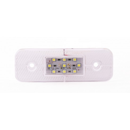 Yan İşaret Led Römork Etek Lambası 11.5 cm 9 Led 12V / 24V Beyaz